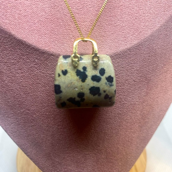 Dalmation Jasper pendant & Chain - Picture 1 of 3
